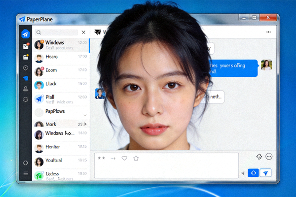 纸飞机电脑版客户端在Windows桌面上的运行界面截图展示