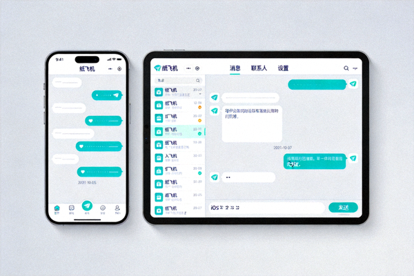 纸飞机iOS版客户端在iPhone和iPad设备上的运行界面截图展示